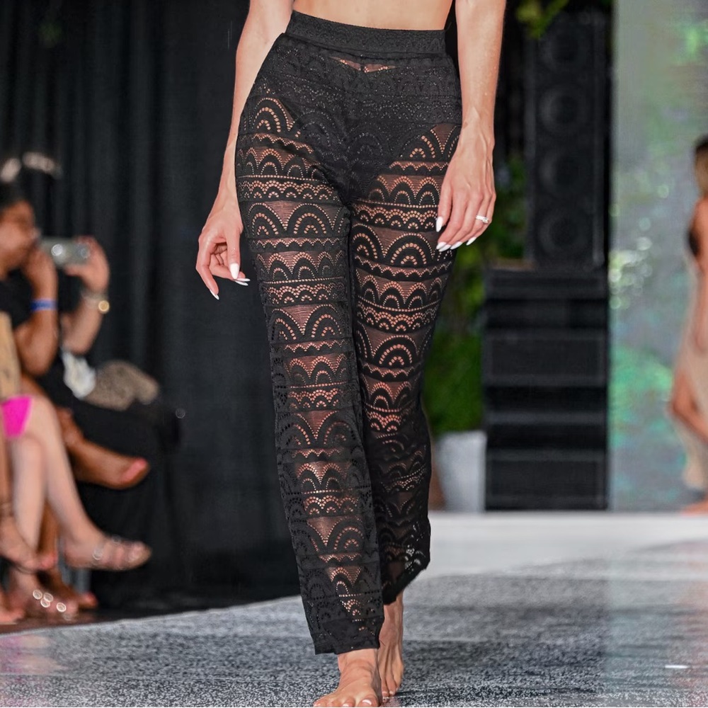 Cupshe Adventure Lace Cover-up Flare Pants